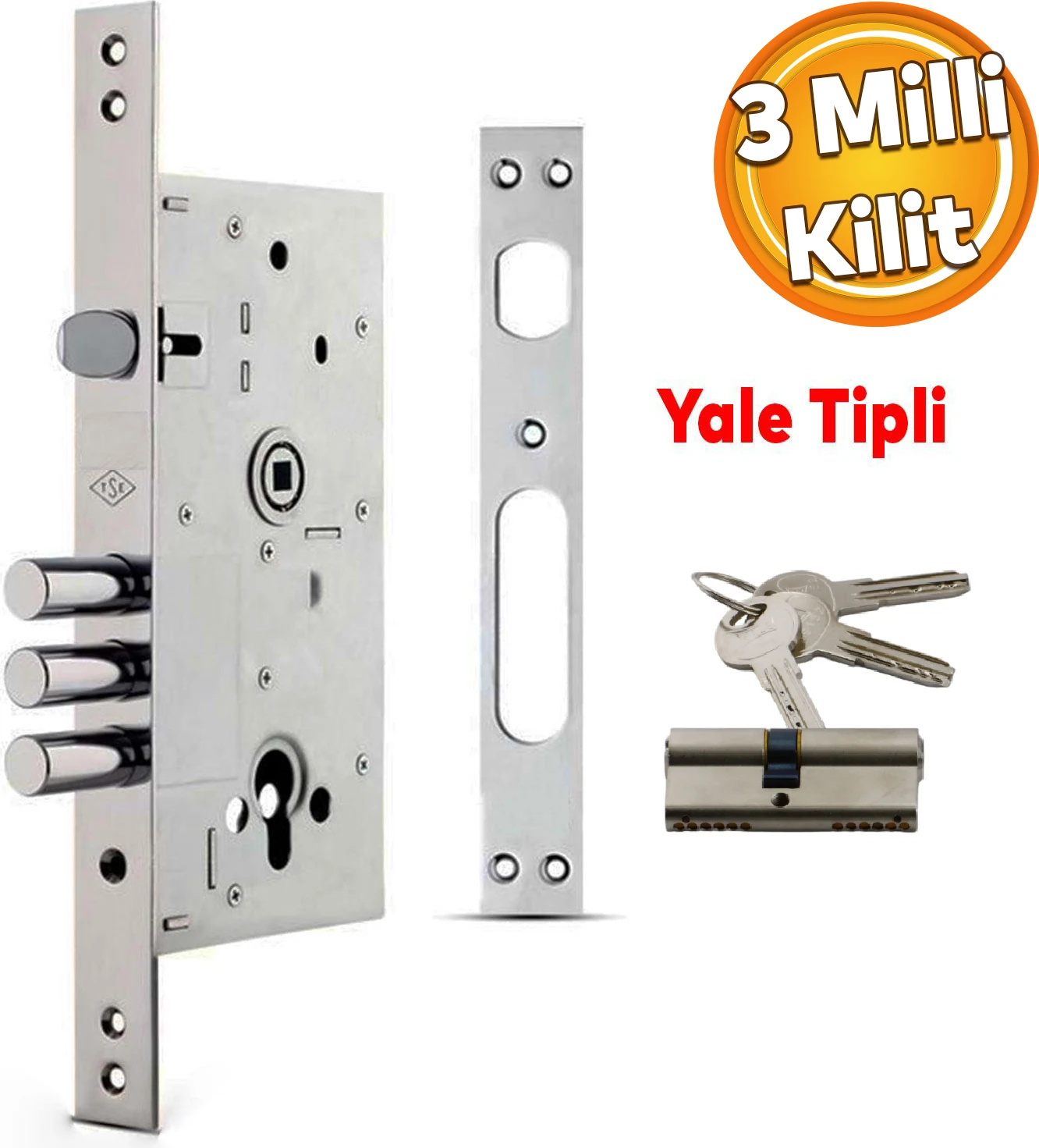 Kale 252 Rsn Monoblok Çelik Kapı Kilidi