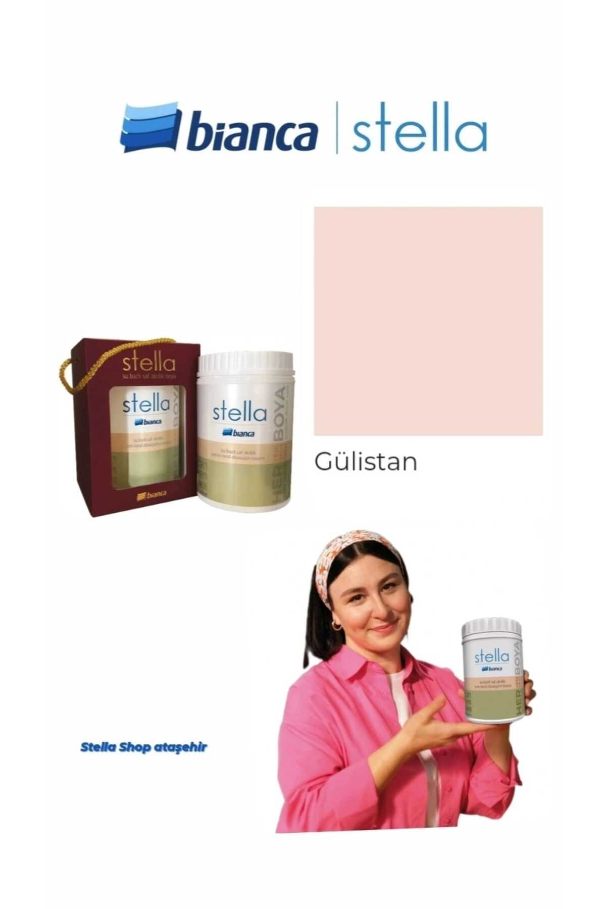 Stella Su Bazlı Saf Akrilik Boya 500ml - Gülistan