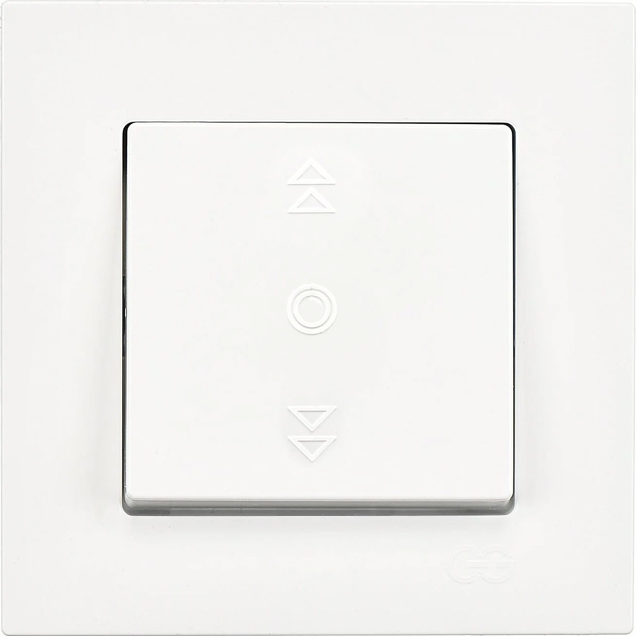 Eqona Beyaz Jaluzi Kumanda Anahtarı (Tek Düğmeli)