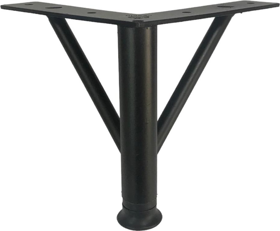 4 Adet Firkete Ayak Metal 12 cm Mat Siyah Mobilya Koltuk Ayağı