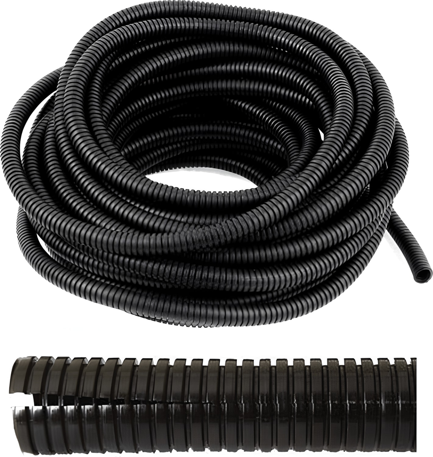8,5 mm Yarıklı Spiral Hortum Kablo Gizleme Izolasyon Borusu Esnek Siyah