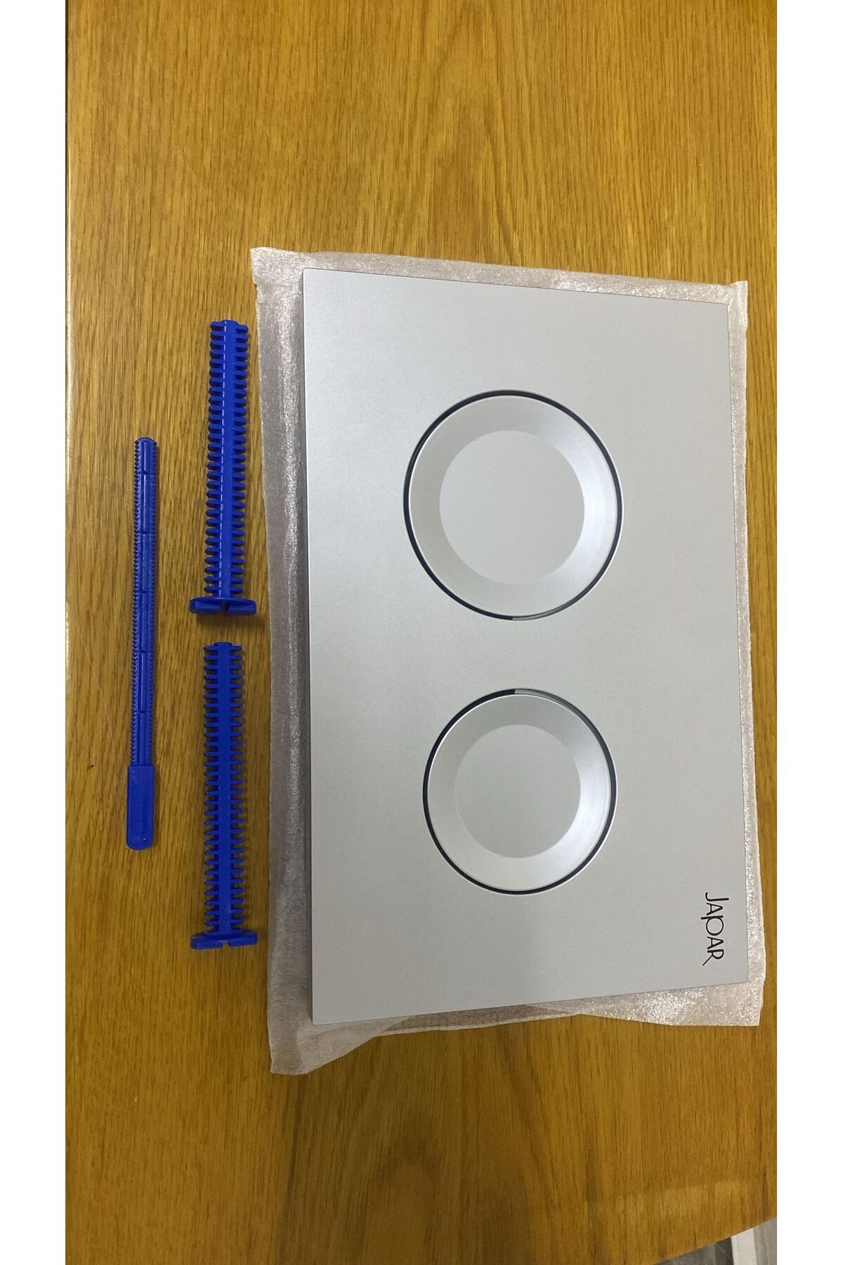 Adnoss Japar ProEcos 80mm Hela Taşı Çift Kademeli Gömme Rez.(510199)+Kontrol Paneli Mat Krom(500148)