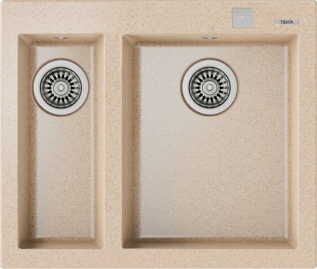 FORSQUARE 590 TG AVENA BEIGE Ankastre Kumanda Sifonlu Granit Eviye Bej 59 cm 115260021