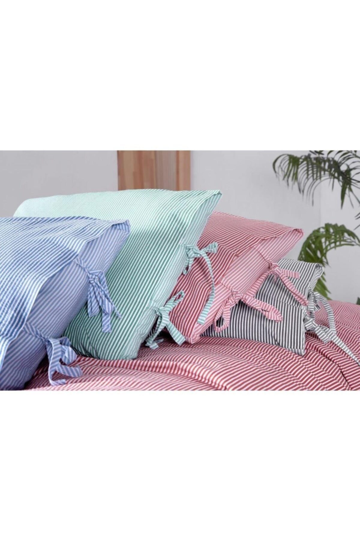 Pembe Danilo Percale Gofre Kumaş Tek Kişilik Nevresim Takımı