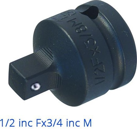 Havalı Lokma Adaptörü 1/2''Fx3/4''M