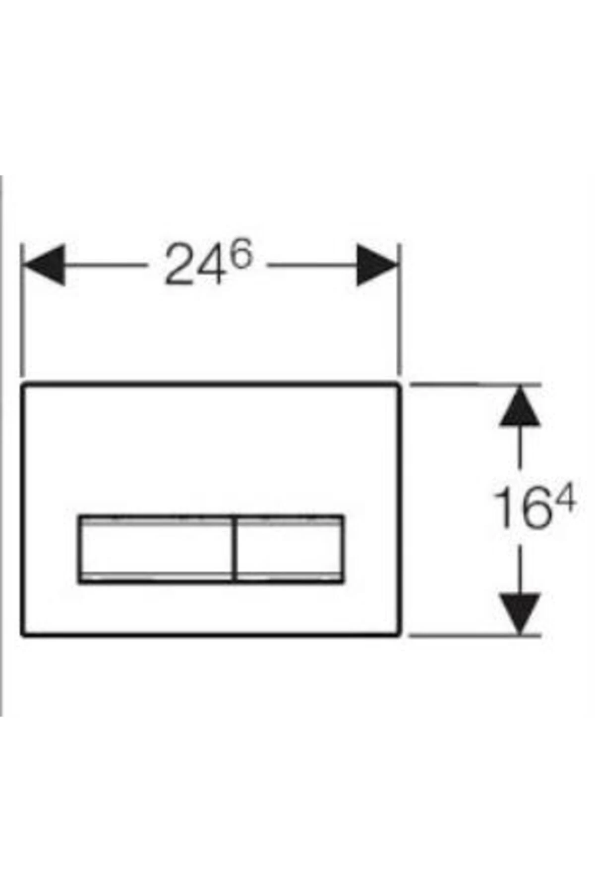 Geberit Sigma50 115.788.sd.2 Kumanda Paneli, Çift Basmalı, Füme Cam