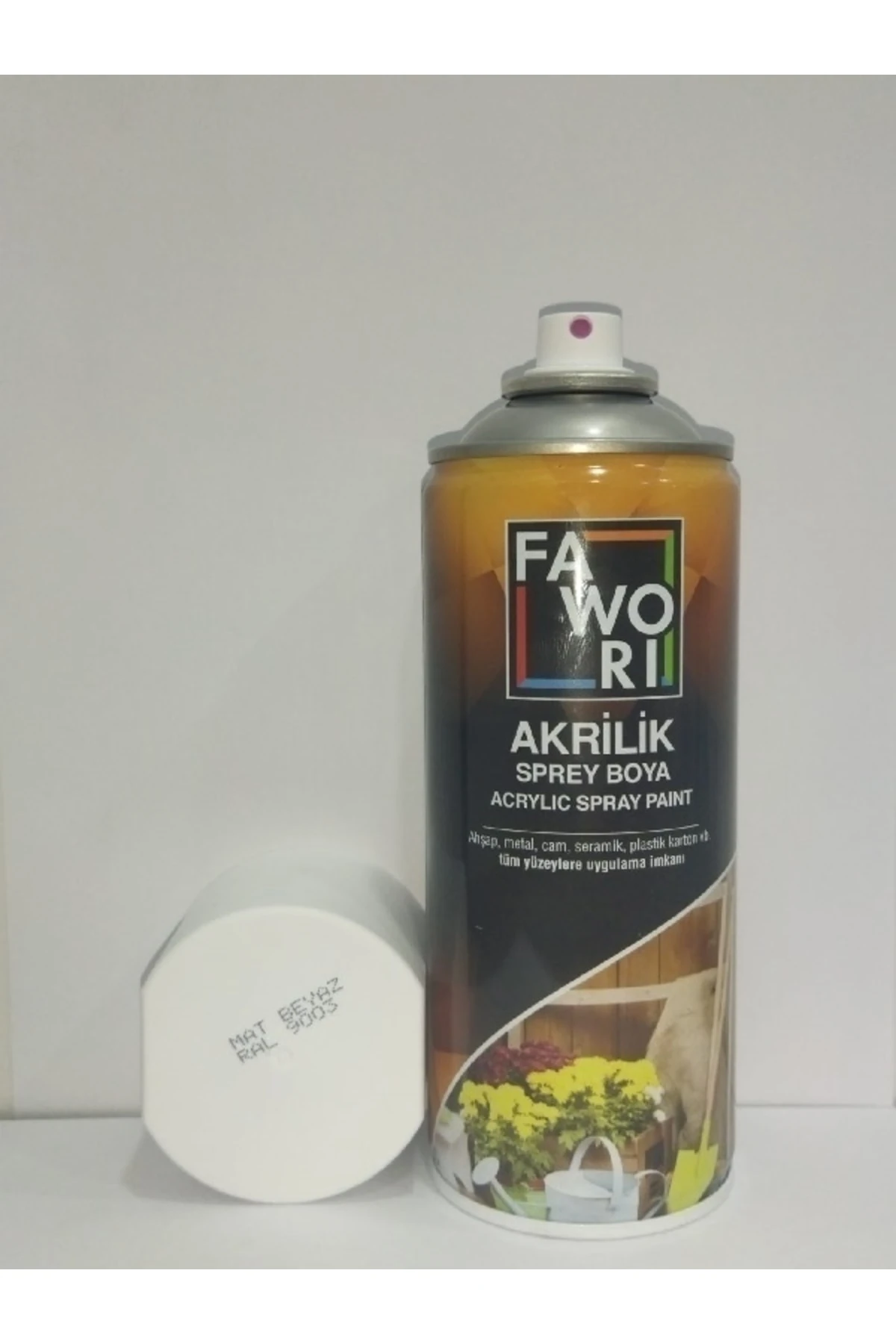 Akrilik Sprey 400ml Mat Beyaz