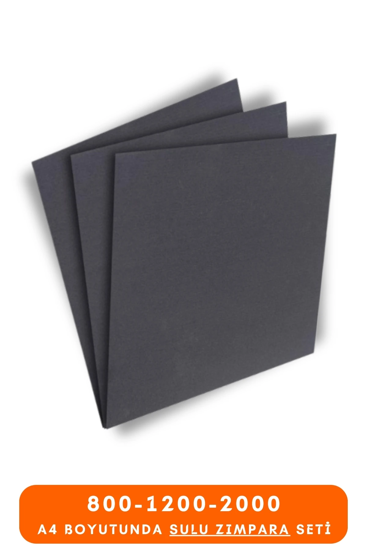 Far Parlatma Temizleme Su Zımpara Seti 3'lü (800-1200-2000 Kum)