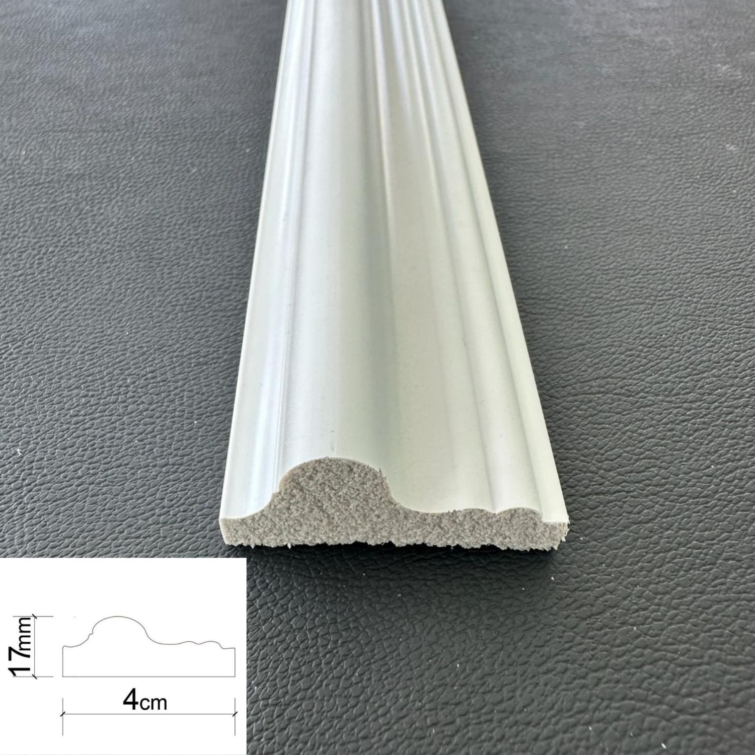4 cm Eğimli Dekoratif Boyanabilir Duvar Çıtası Kesimli Hazır Paket