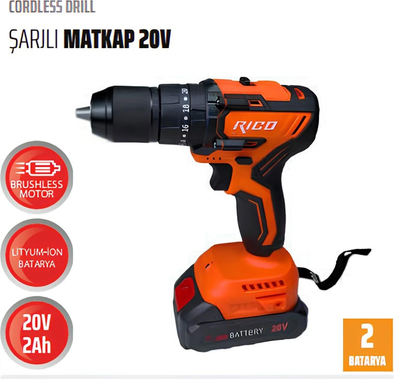 028-RE0003 Şarjlı Darbeli Matkap