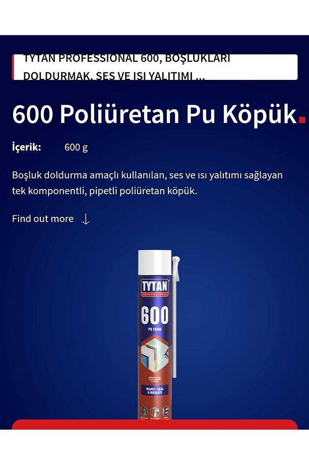 600gr Dolgu Köpüğü (12 adet)