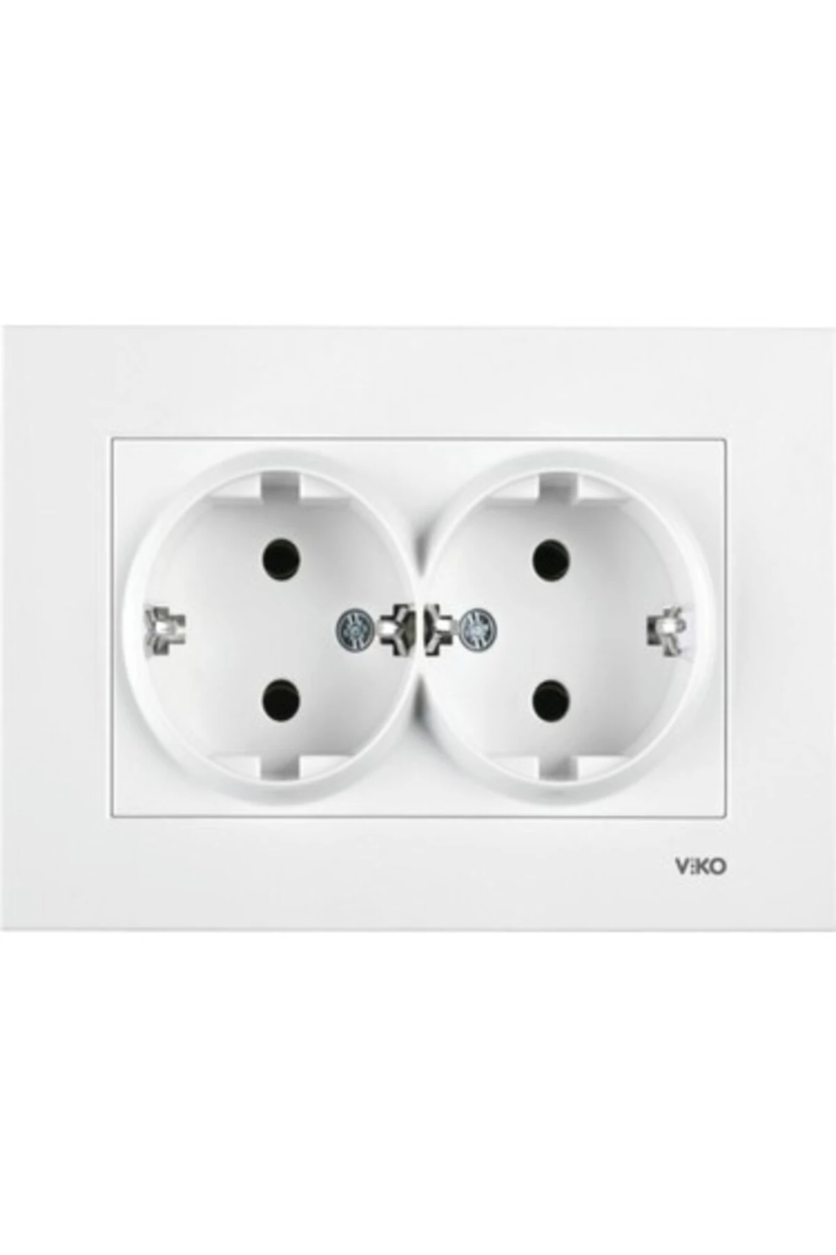 LİNNERA İKİLİ TOPRAKLI PRİZ BEYAZ (ÇERÇEVE DAHİL)