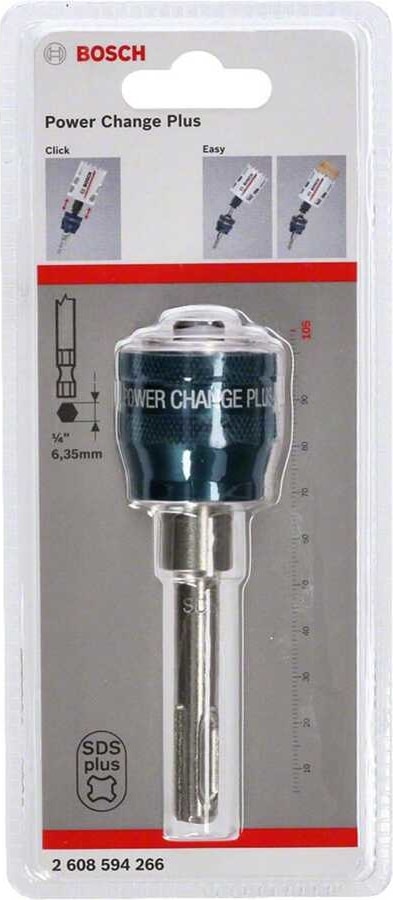 BOSCH Power Change Plus Adaptör 105 mm ve Sds-Plus Şaft Girişli