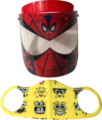Spiderman Siperlik + SungerBob Maske