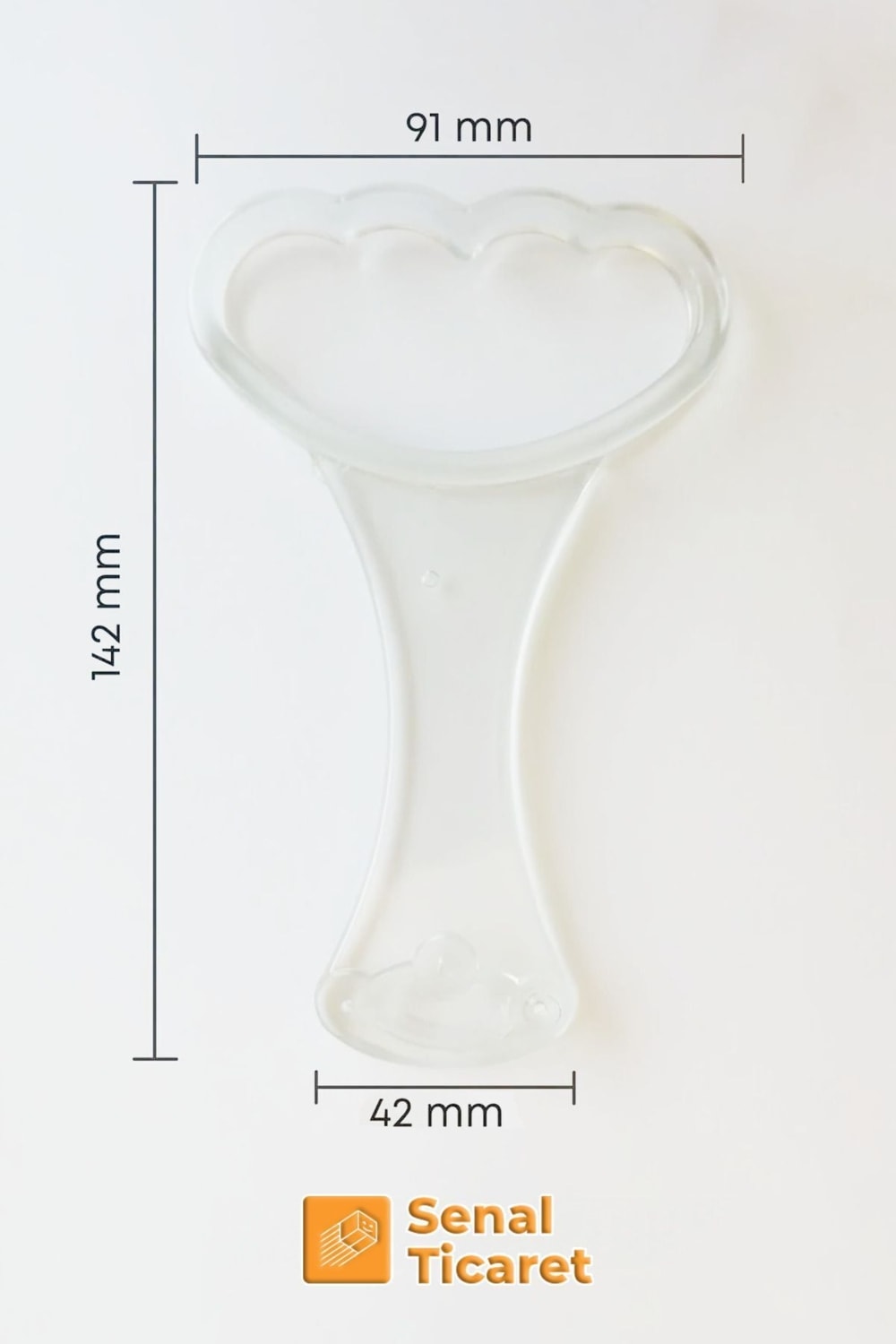 Baza Tutma Kolu Şeffaf (Esnek Plastik) 2 Adet