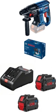 BOSCH Professional GBH-180 Şarjlı Kırıcı Delici 2X8AH Akü ve Dolum Cihazı