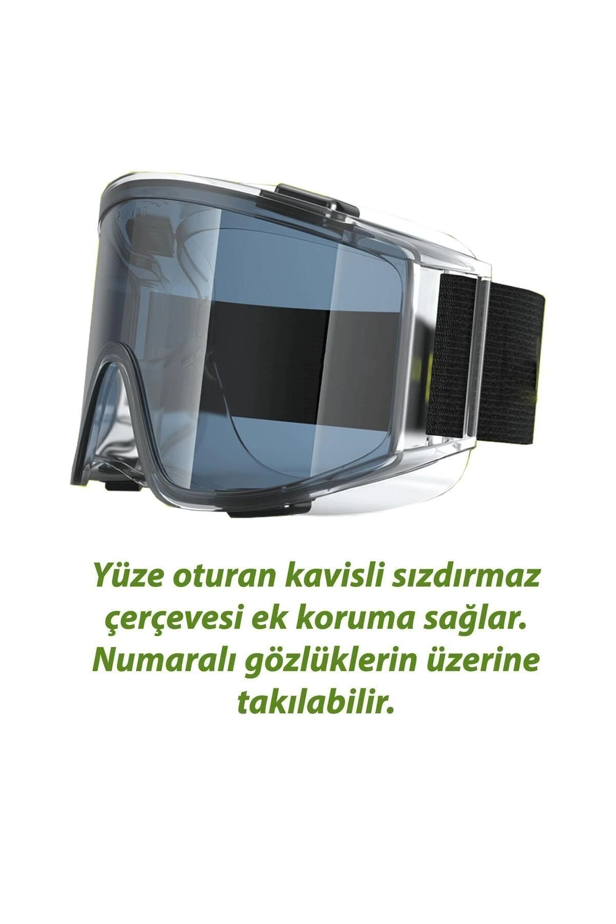 Kaynak Koruyucu Iş Güvenlik Güvenliği Gözlüğü Ventilli Gözlük S550 Füme Ürünleri