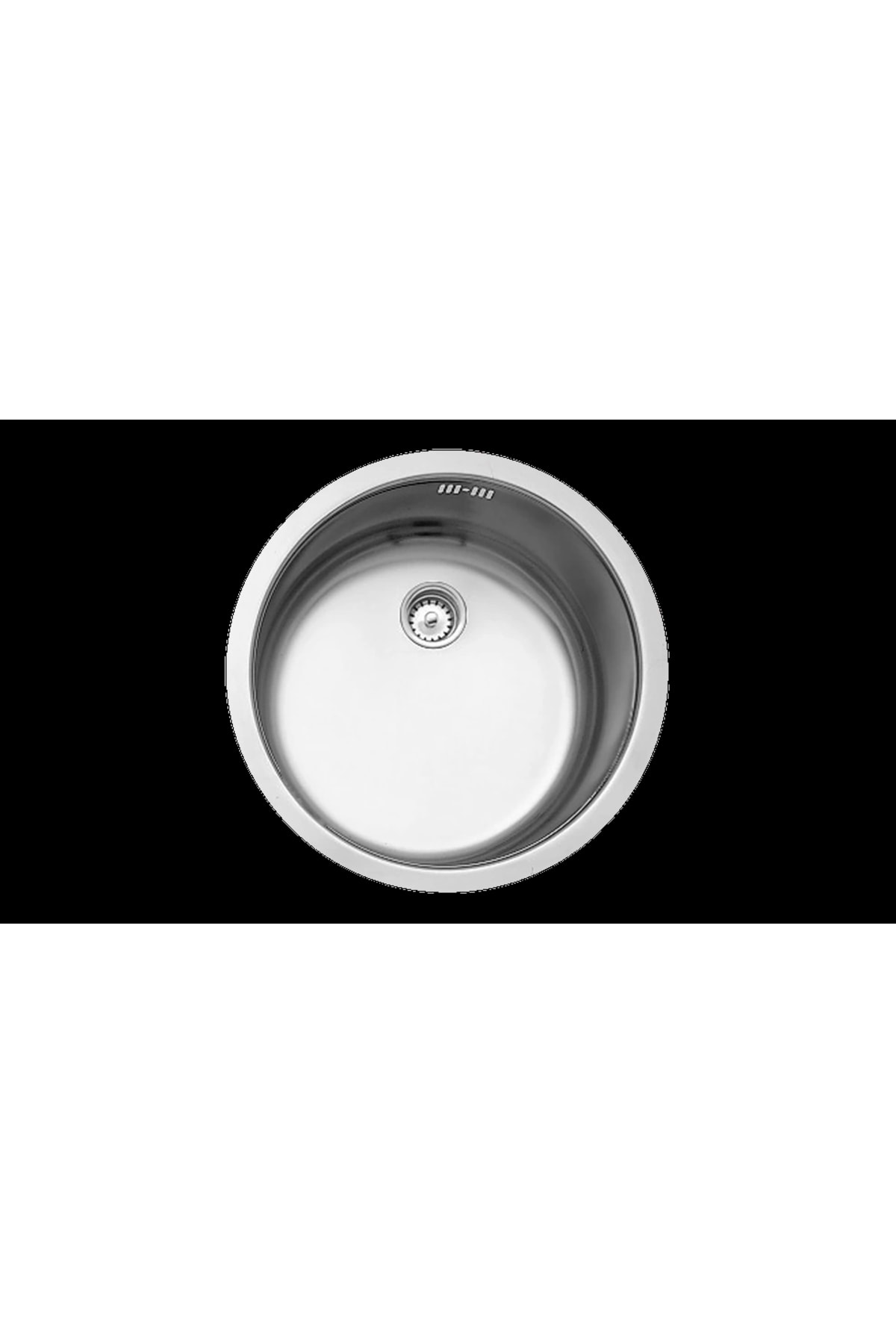 Round Tezgahaltı Paslanmaz Çelik Evye Taşmasız