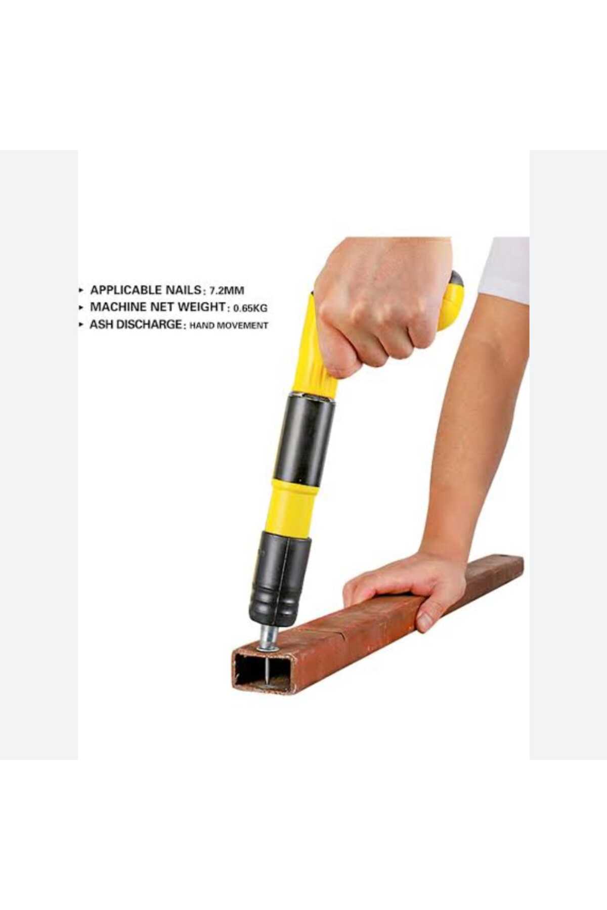 Mekanik Çivi Tabancası Beton Ve Çelik Çivi Tabancası Zımba Perçin Tabancası 25 Adet Çivi Hediye