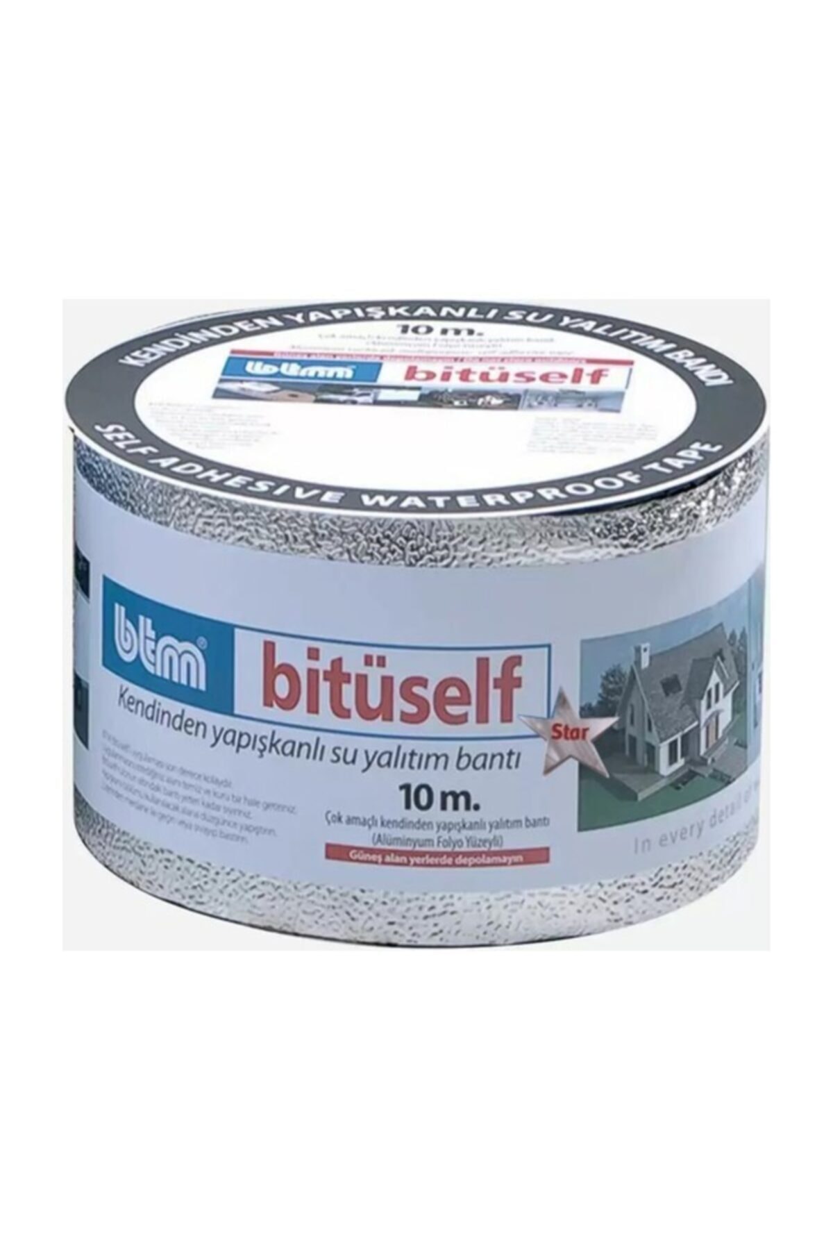 Bitüself Oto Ses Yalıtım Bantı 30 Cm X 10 Metre Aluminyum Star