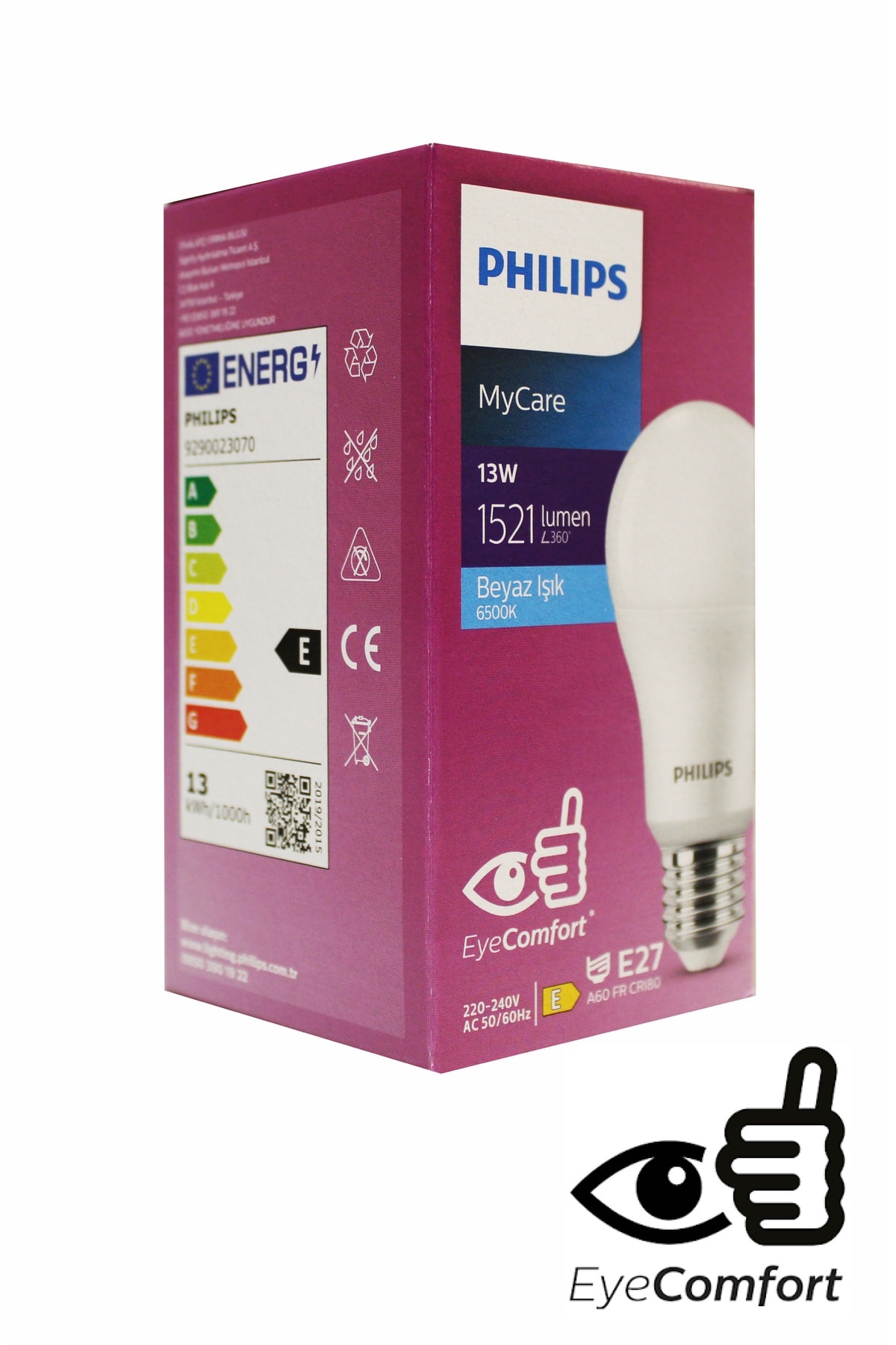 13W 1521 LÜMEN 6500K BEYAZ IŞIK TASARRUF LU LED AMPÜL MyCare EyeComfort