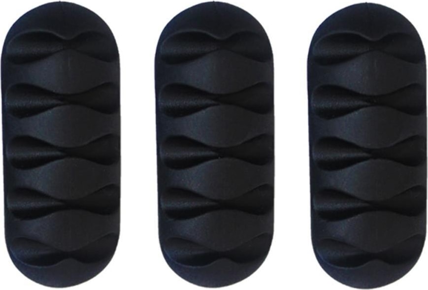 3 Adet 5 Kanallı Kablo Kanalı Tutucu Düzenleyici Sabitleyici