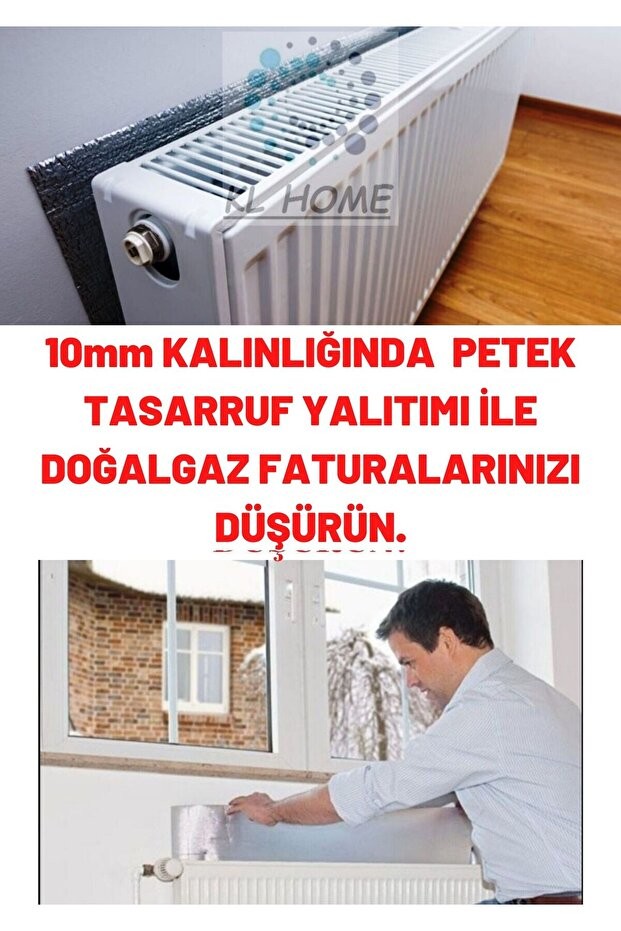 10mm Kalınlık - 4 Adet Petek Arkası Isı Yalıtım Levhası