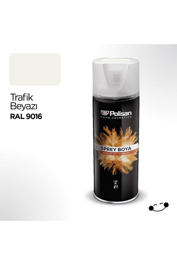 Akrilik Trafik Beyazı Sprey Boya 400 ml - RAL 9016