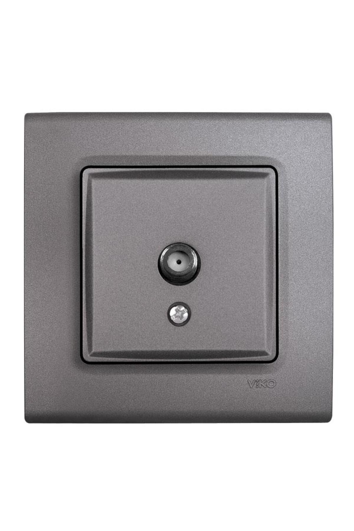 LİNNERA LİFE GRANİT GRİSİ TV PRİZİ F KONNEKTÖRLÜ SONLU ÇERÇEVELİ