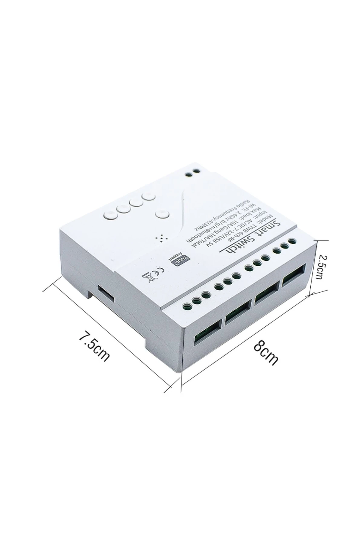 Wifi Kablosuz Anahtarı Akıllı Modül 4ch Dc5v 12v 32v 24v 110v 220v İle Çalışır