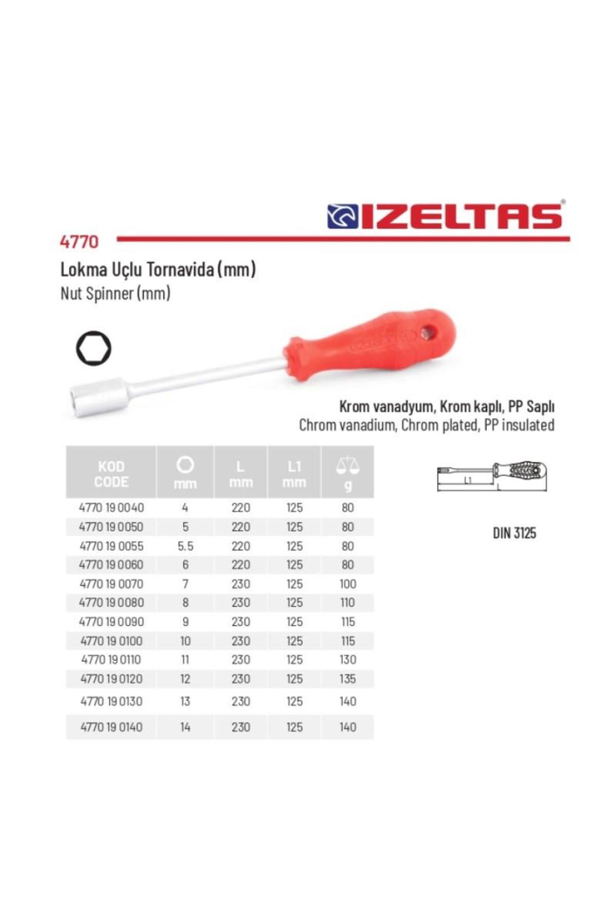6mm Lokma Uçlu Tornavida 4770 19 0060