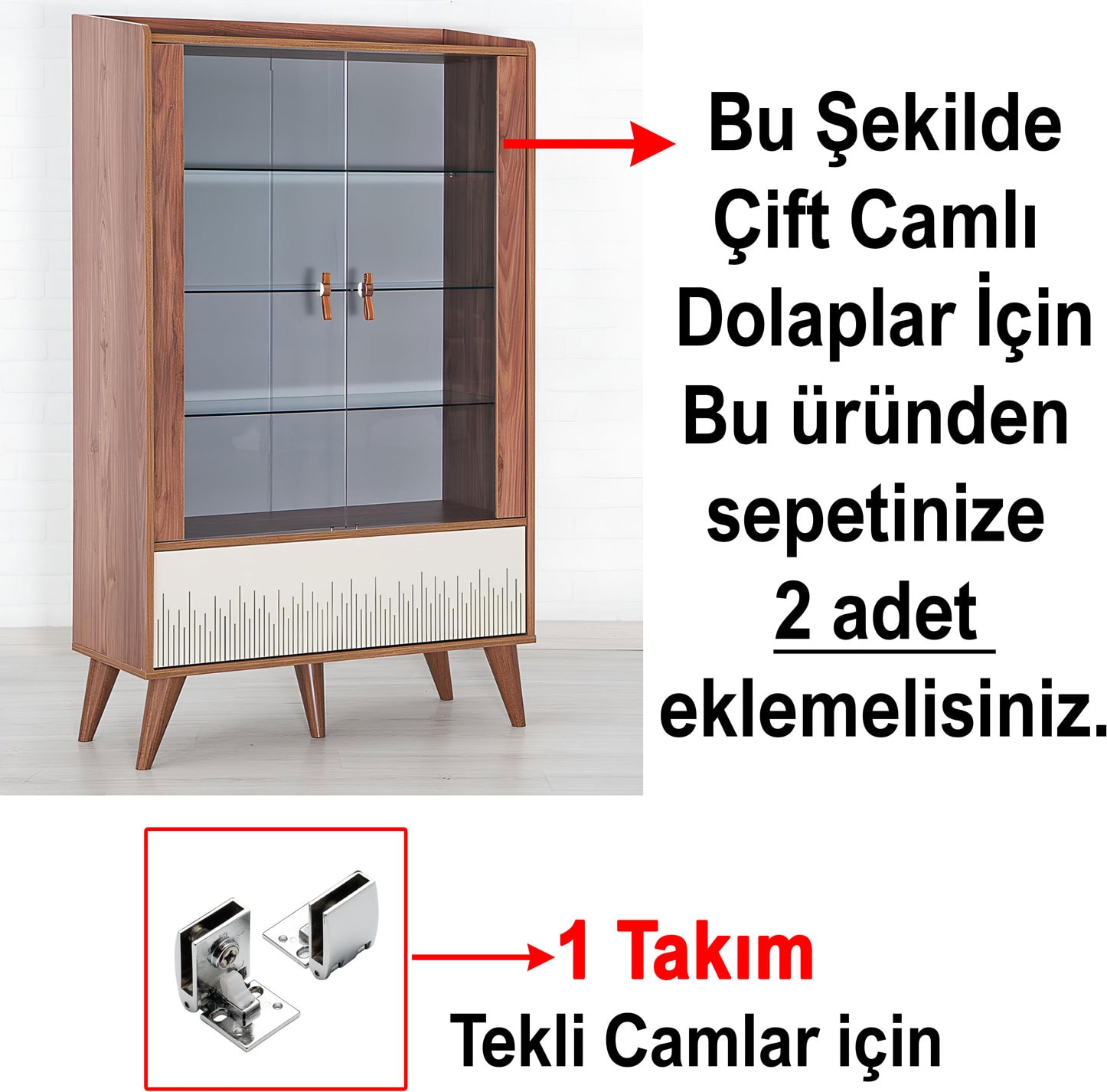 Cam Kapak Menteşesi 1 Takım Dolap Kapak Bağlantı Aparatı Mobilya Menteşe Sistemleri Krom Metal