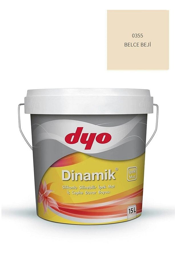 Dinamik Silikonlu Ipek Mat Silinebilir Iç Cephe Boyası 15 Lt [20kg] Belce Beji