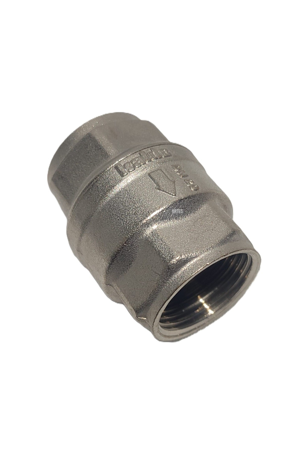 (2'li Paket) 3/4" Dn20 Sarı/Krom Dik Çekvalf - Vertical Check Valve