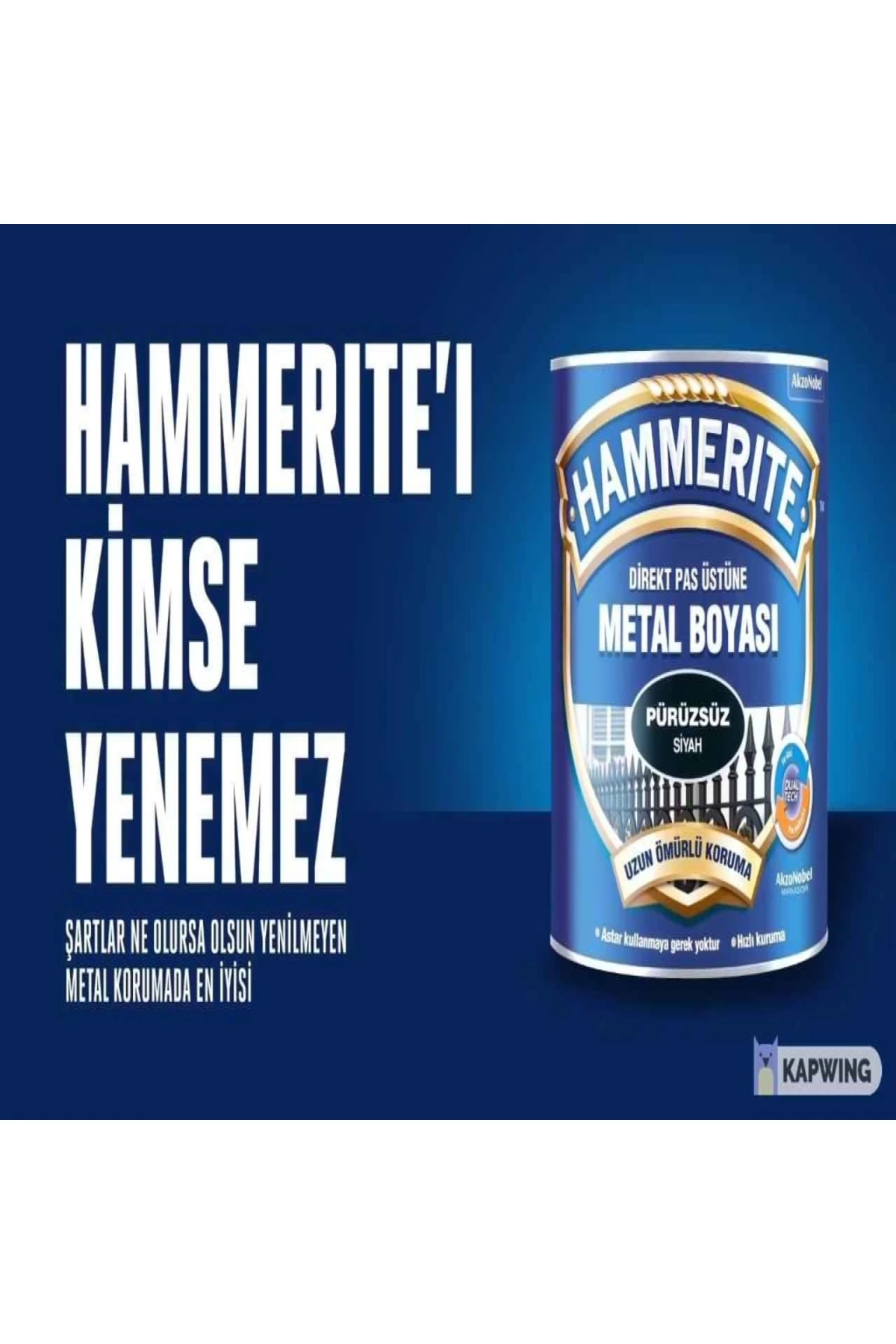 HAMMERİTE Pürüzsüz Koyu Kahverengi 0.75 LT-Astara Antipasa gerek kalmaz-6 Yıla varan dayanım