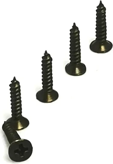 Klips, Menteşe, Ayak Vidası 2,2x7,5mm Çelik - Siyah 100 Adet