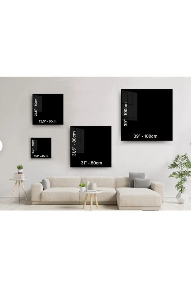 3lü Altın Sarısı Dairesel Soyut Cam Tablo, Modern Tablo, Duvar Dekor, Büyük Tablo, Cam Duvar Tablo