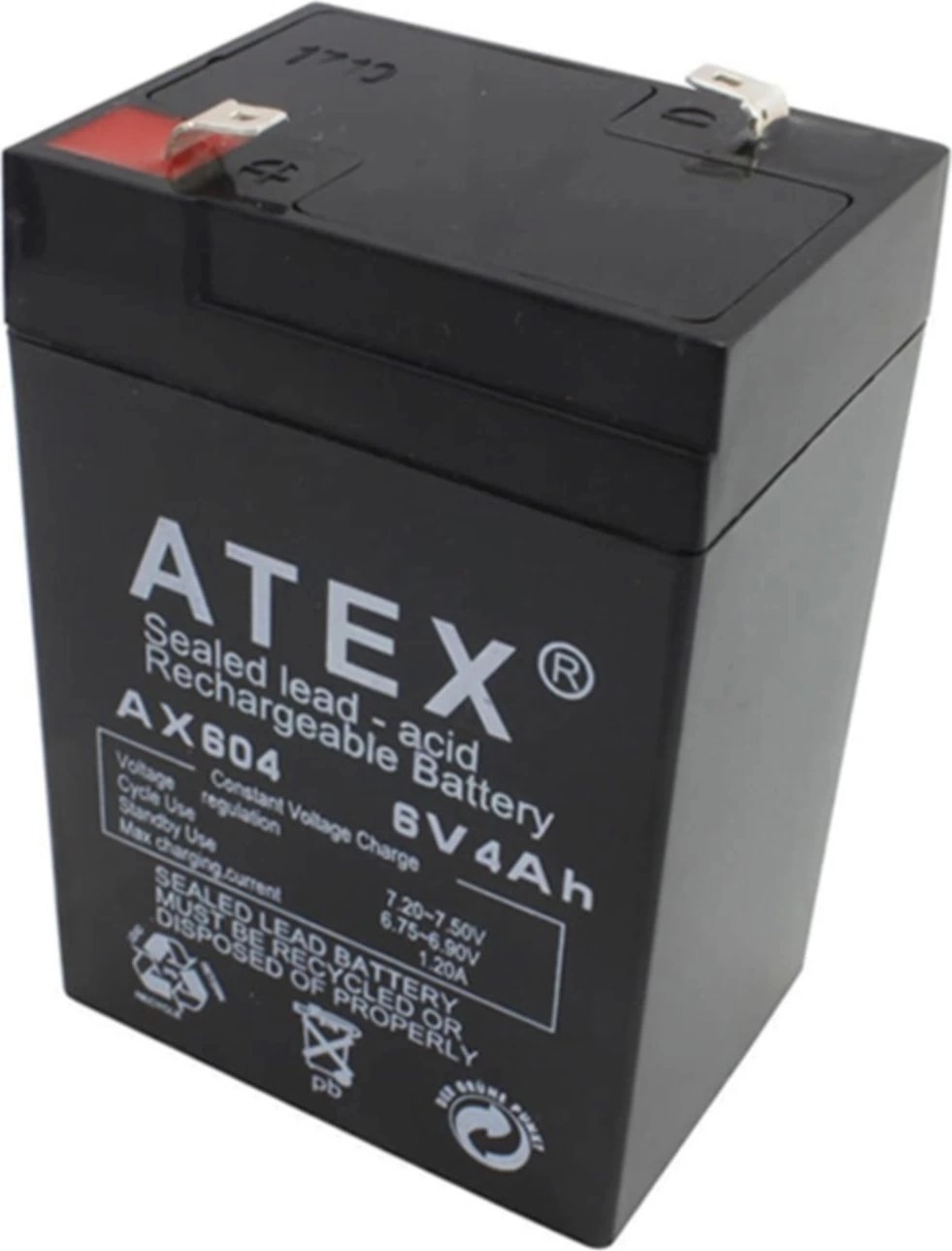 Atex Akü 6V 4A (10.5X7X4.5CM)