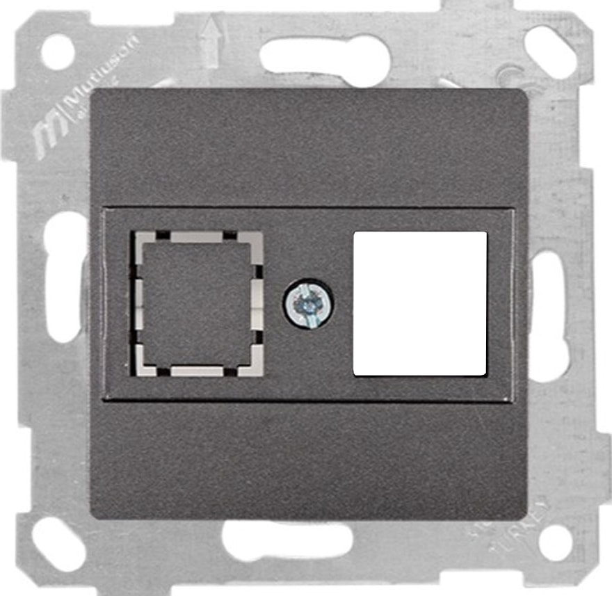 Rita Füme Mekanizma + Tuş Data Prizi 1XRJ45 (Konnektörsüz)