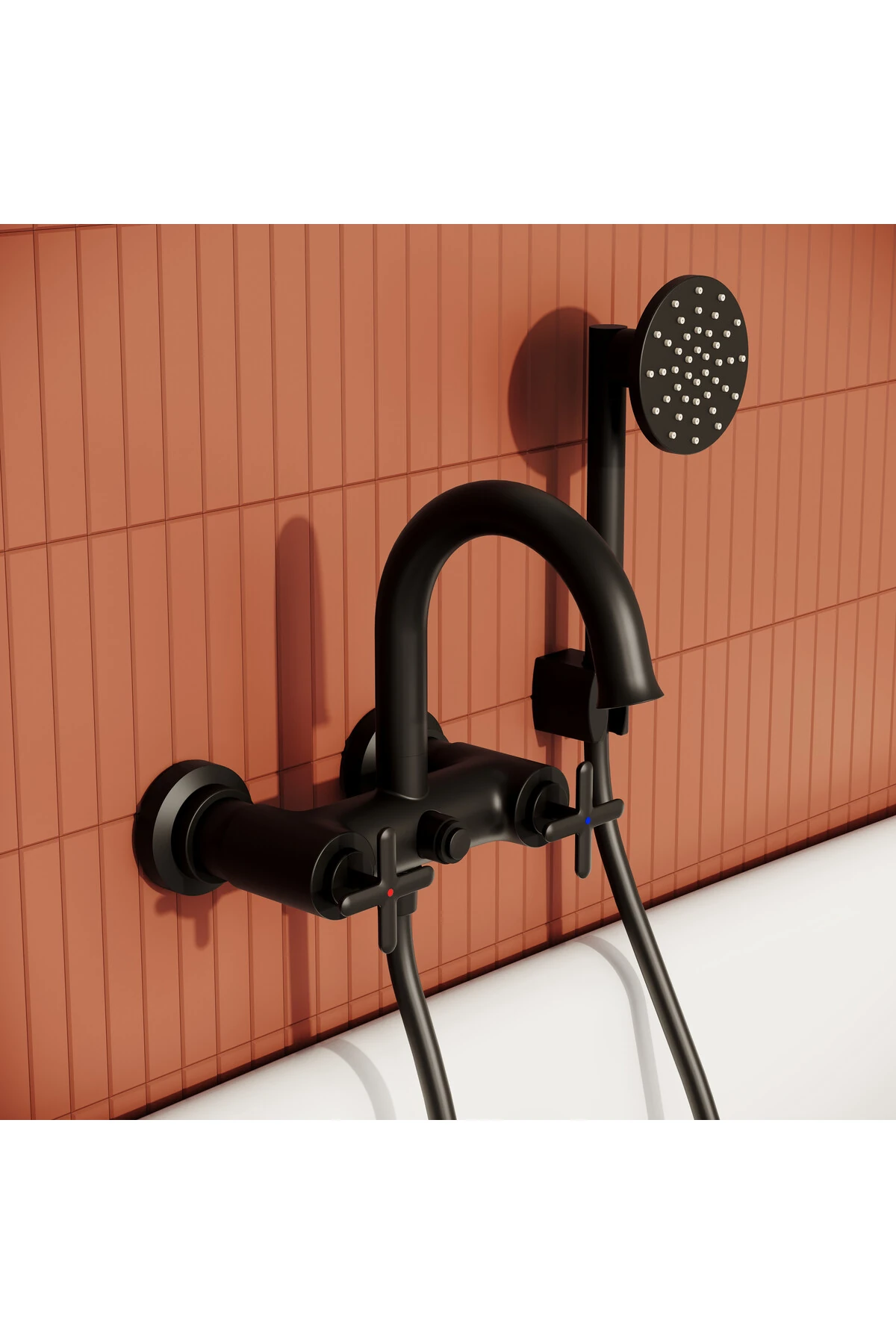 Origin Classic A4289336 Banyo Bataryası, Mat Siyah