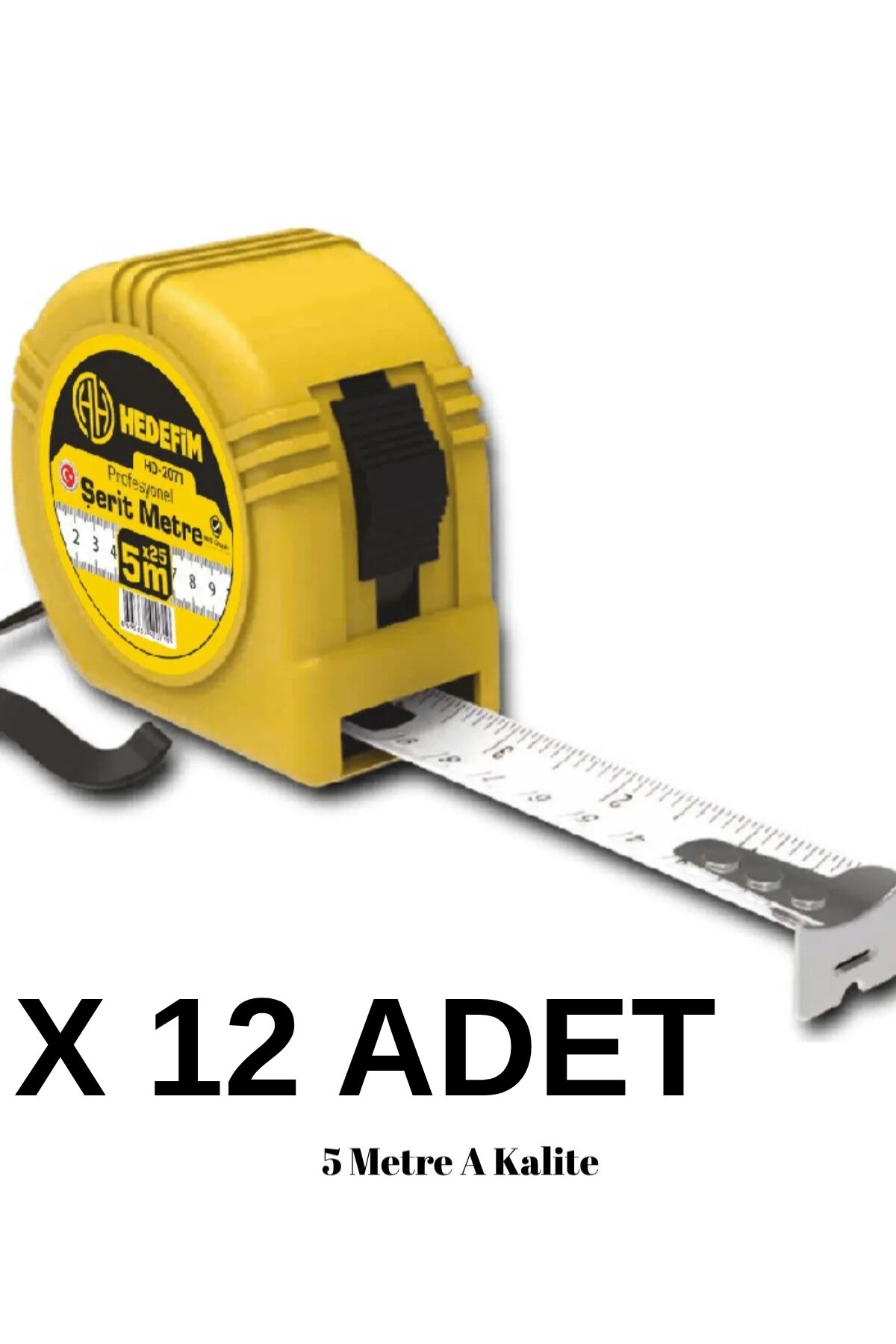 HEDEFİM Dh296 Şerit Metre 5 M X 25 Mm 12 Adet Nanopro