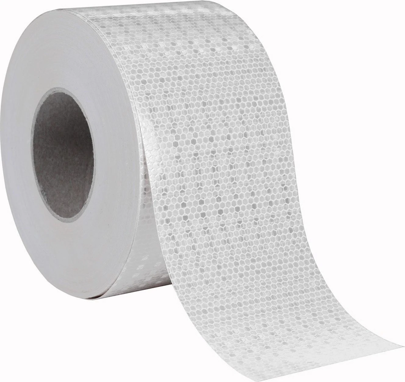 Reflektörlü Reflektif Fosforlu Şerit Bant 10 Cm Eninde Beyaz Reflekte İkaz Bandı (1 METRE)