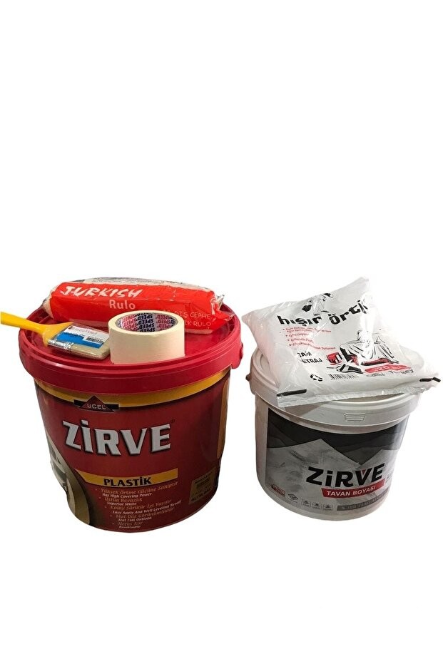 Iç Cephe 20 Kg Duvar Boyası+10kg Tavan Boyası Ve Boyacı Seti