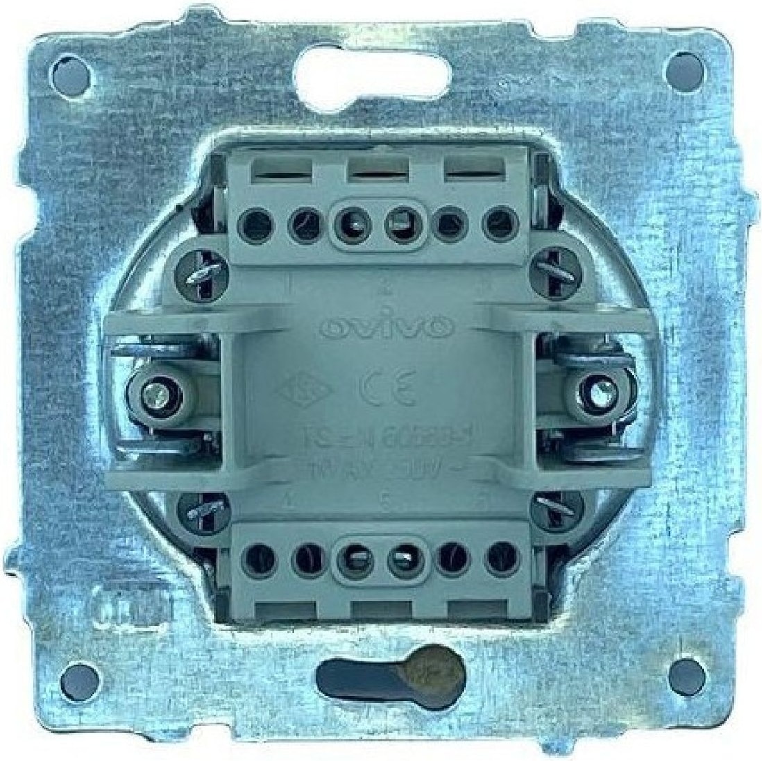 2 Adet  Grano Füme Tekli Anahtar Çerçevesizdir