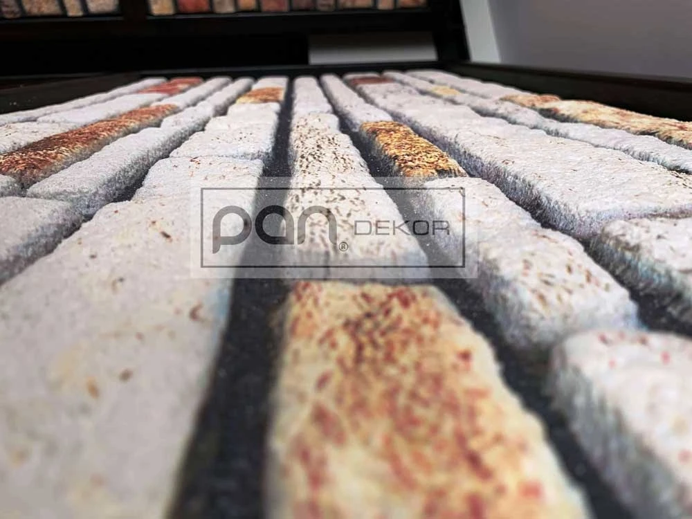 5 Adet (2,5m2) x Kesme Taş Desenli 3 Boyutlu Renkli Strafor Köpük Duvar Kaplama Paneli (KS-417)