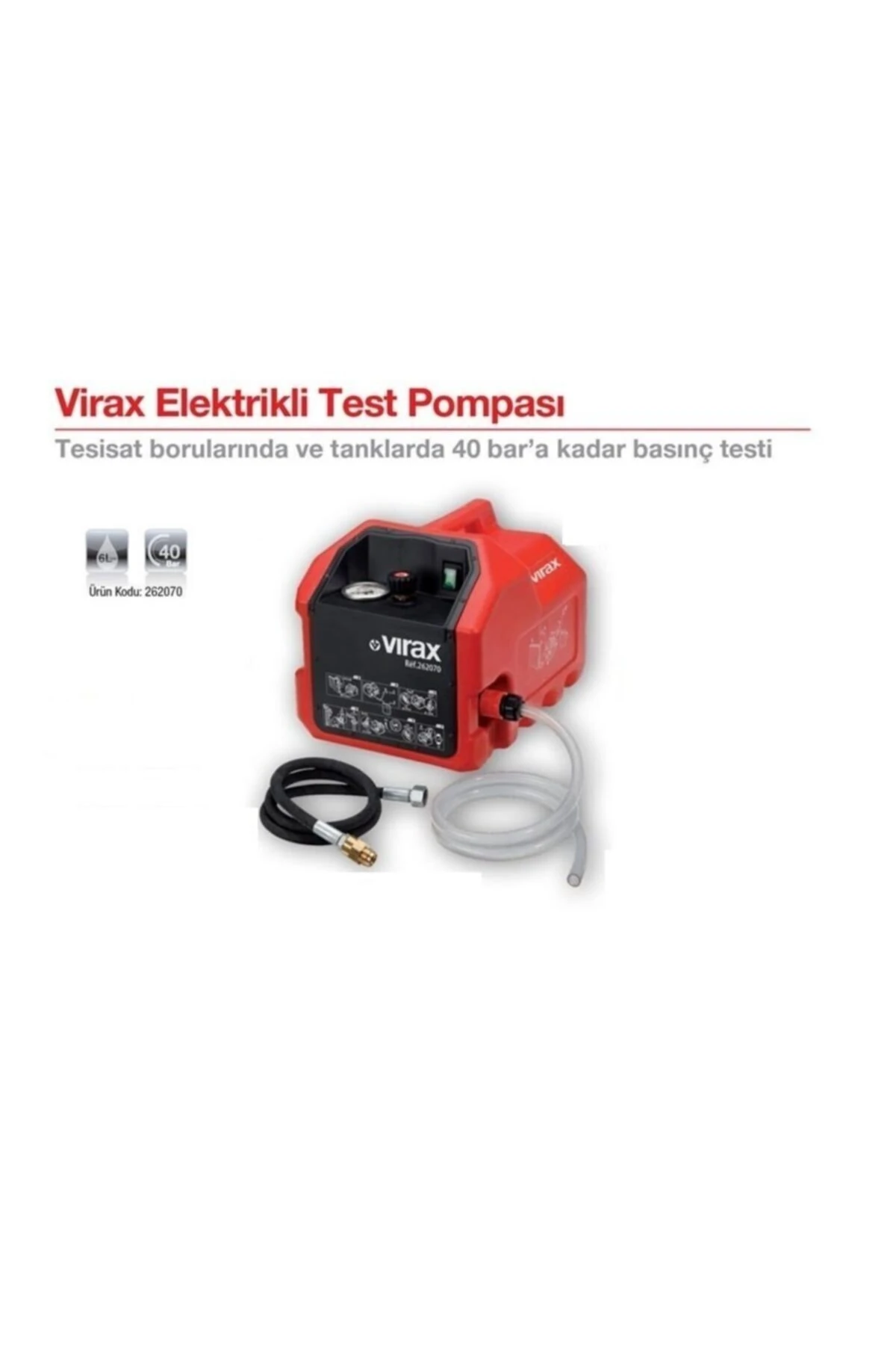 Sıhhi Tesisat Elektirikli Test Pompası