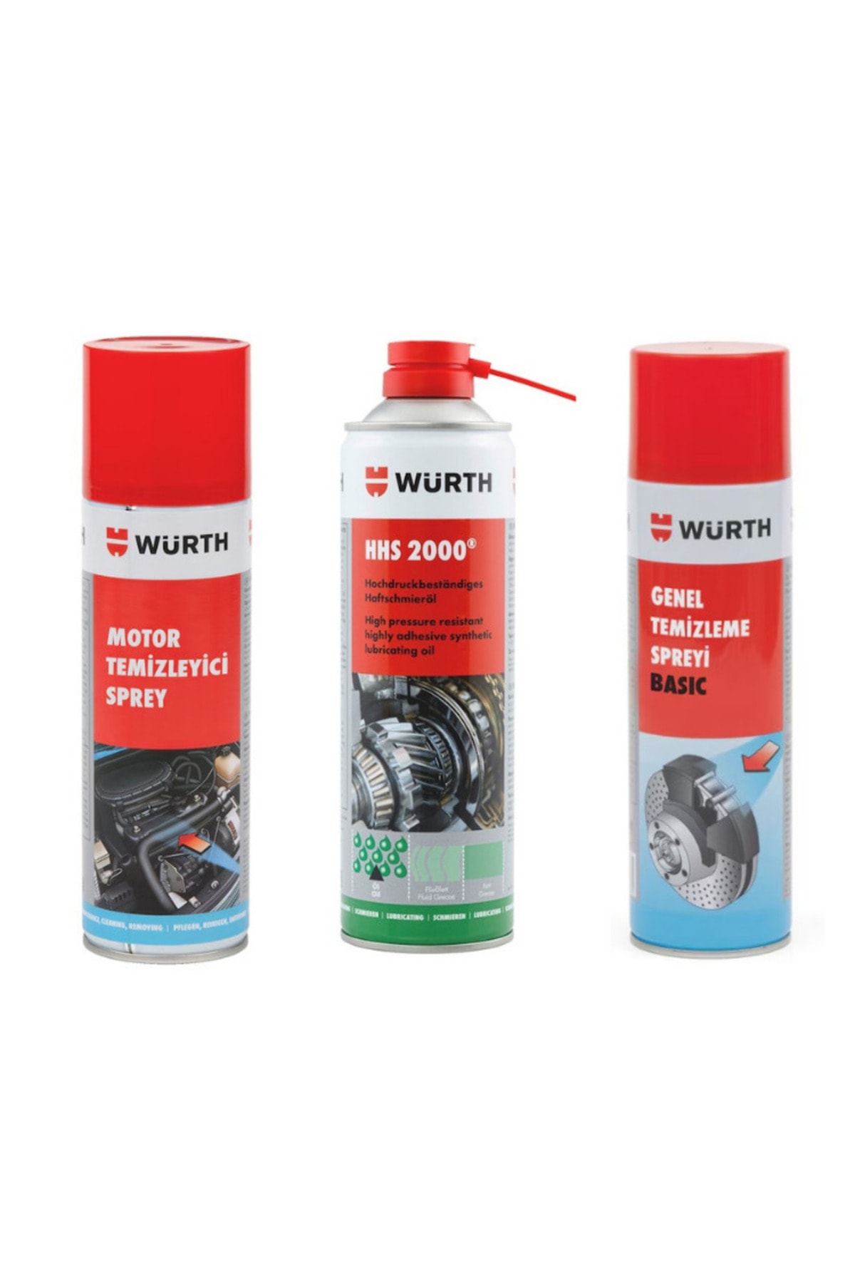 Süper 3'lü Bakım Seti (Motor Temizleme-Hhs 2000 Yağlama-Genel Temizleme)