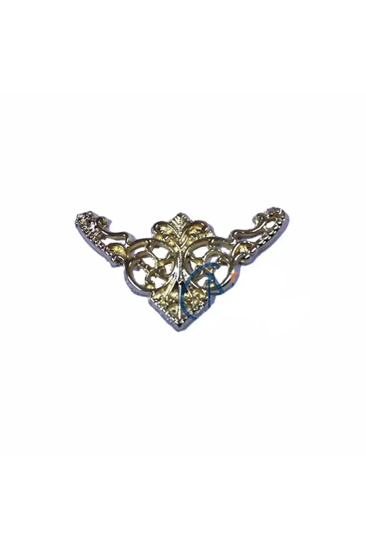 Dekoratif Köşe Süsü, Köşelik - Küçük, 19x34mm, Sarı, 1 Adet