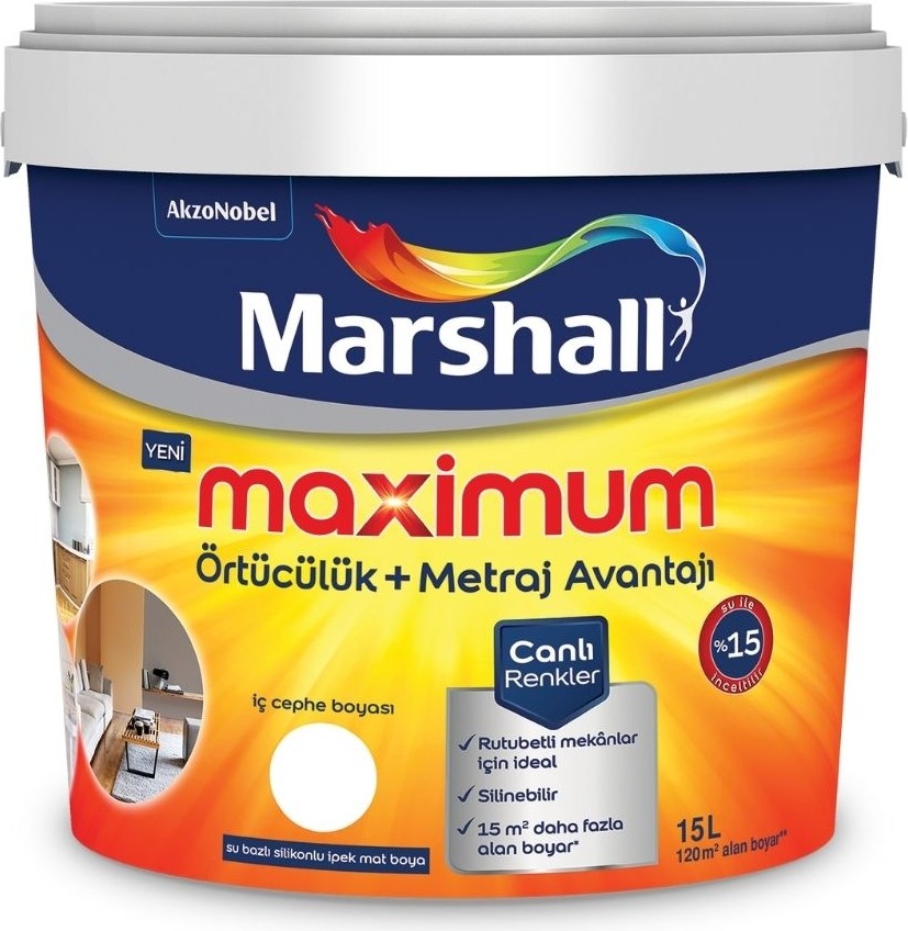 Maximum Duvar Boyası 2.5 L Beyaz