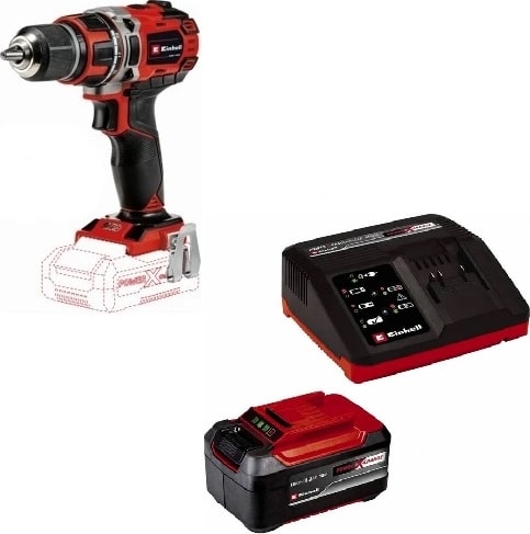 EİNHELL Tp-Cd 18/50 Li Bl - Solo, Akülü Vidalama + 18V 5,2 Ah & 4A Fastcharger, Akü & Şarj Cihazı